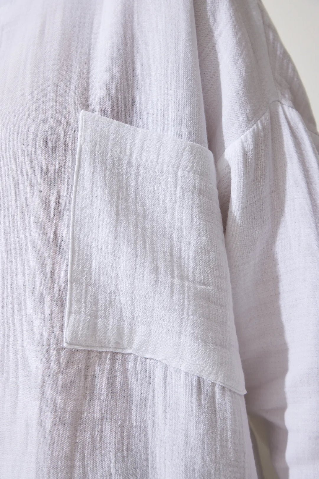 White Oversize Muslin/Cotton Shirt