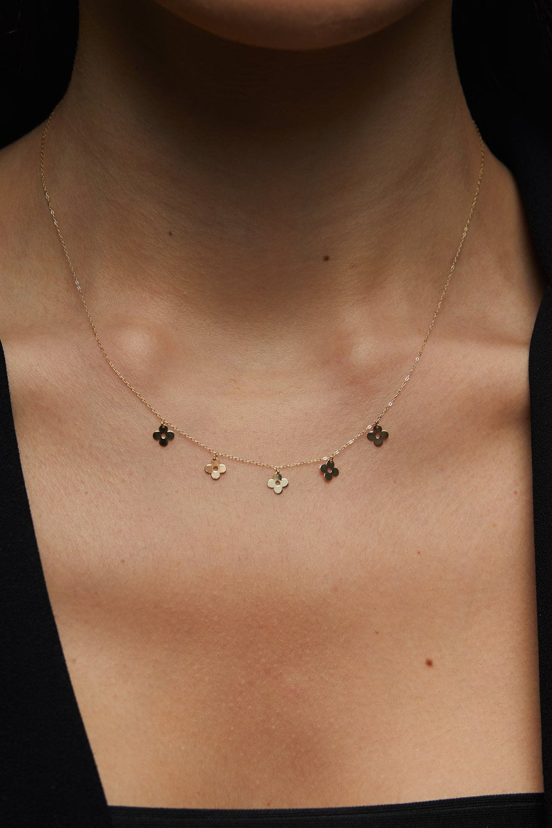 14 Carat Clover Women's Necklace - ynckol96