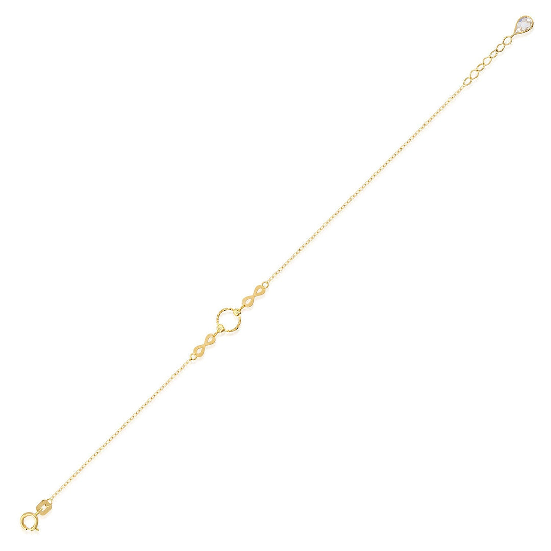 14 Carat Gold Ring Infinity Bracelet- snszhlkbil75