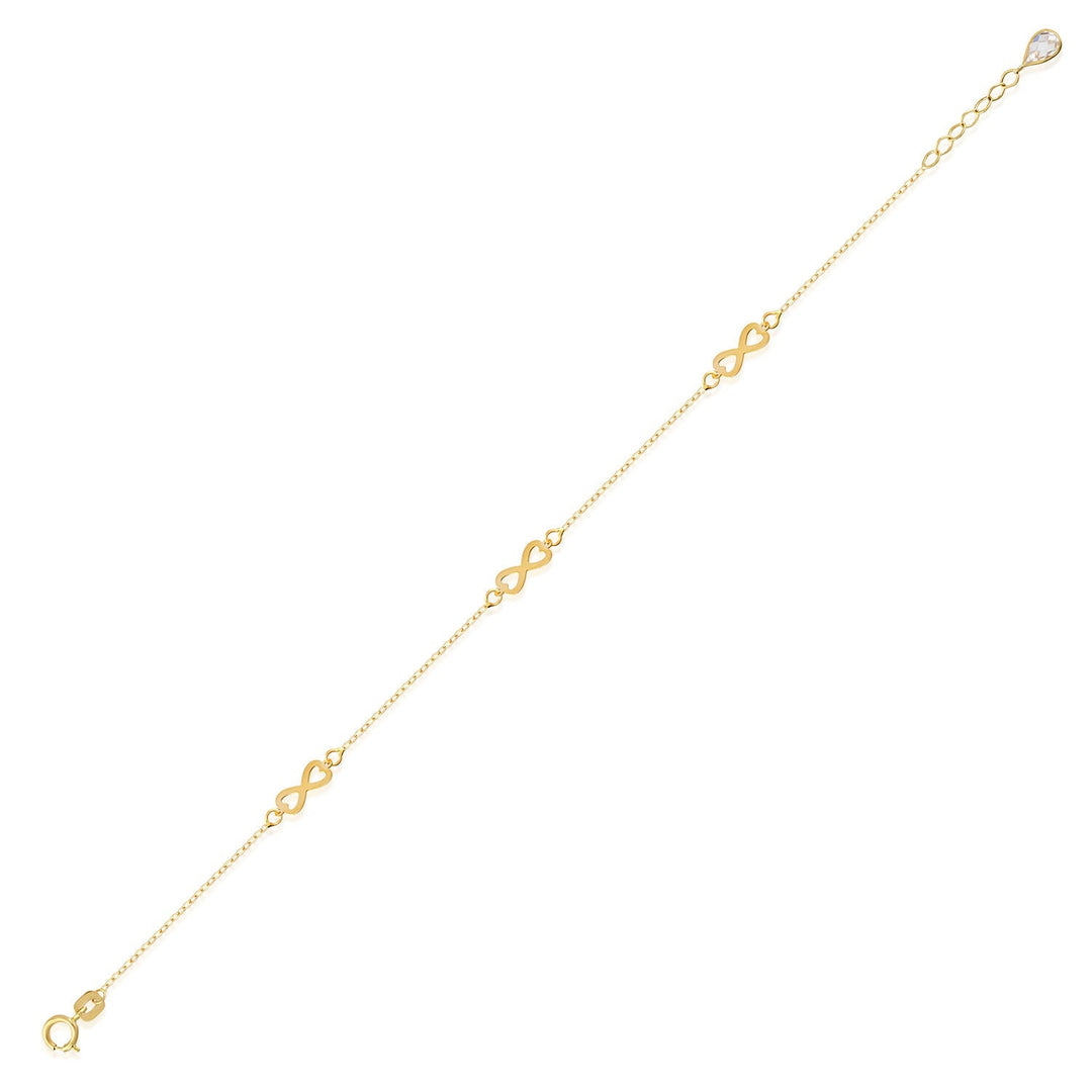 14 Carat Gold Elegant Infinity Bracelet- bssnszbil72
