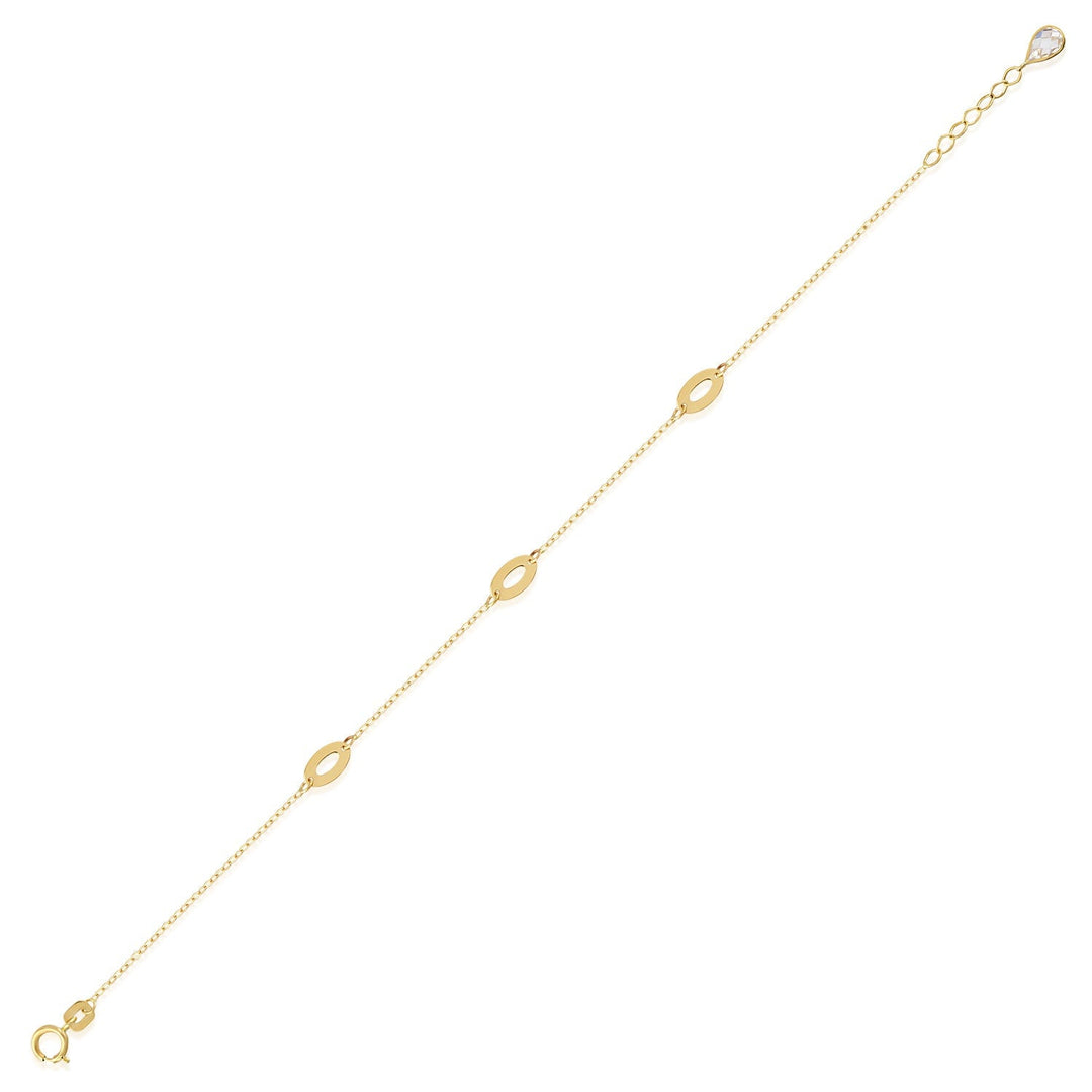 14 Carat Elegant Gold Bracelet - ovaltpbil69