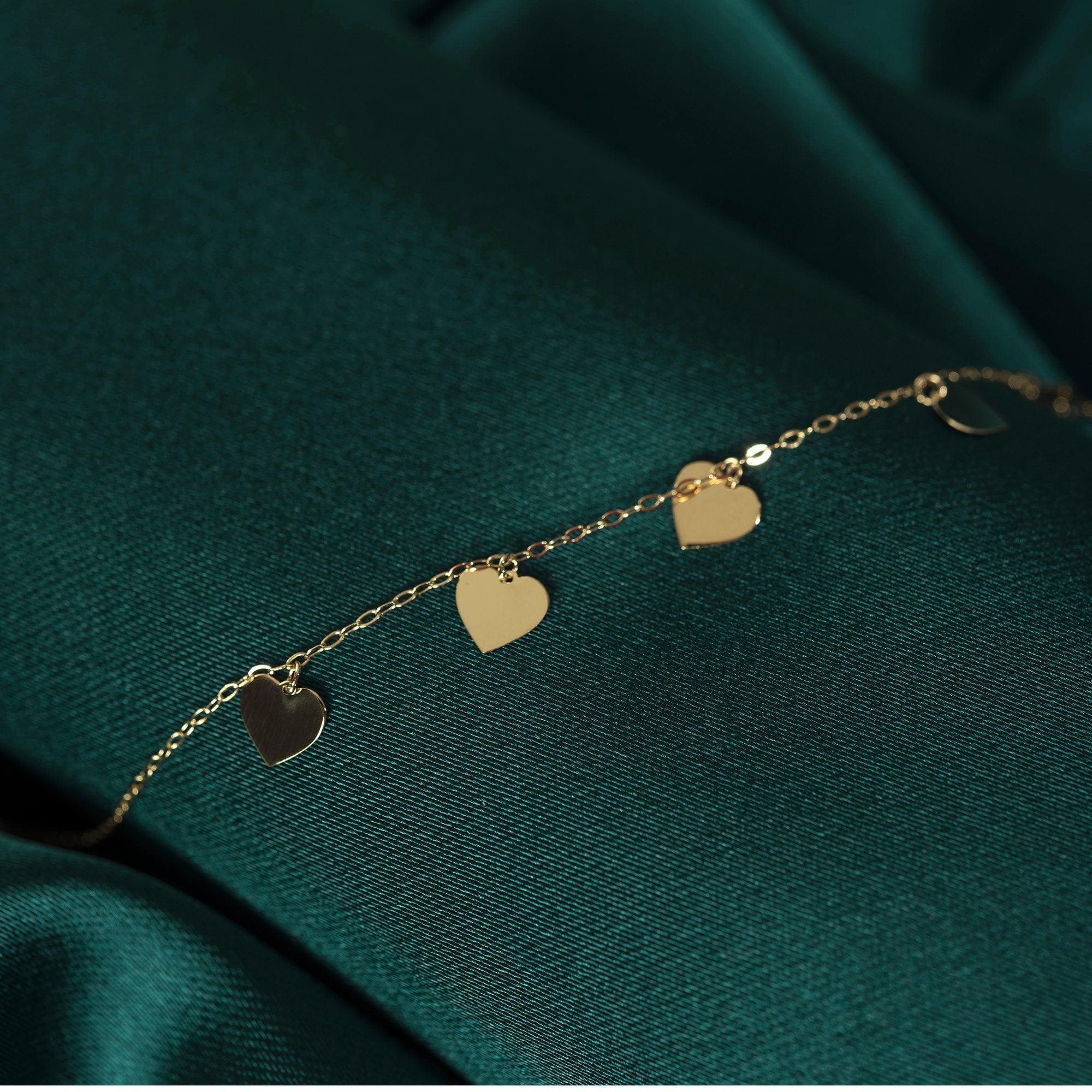 14 Carat Heart Gold Bracelet - klpcbil81