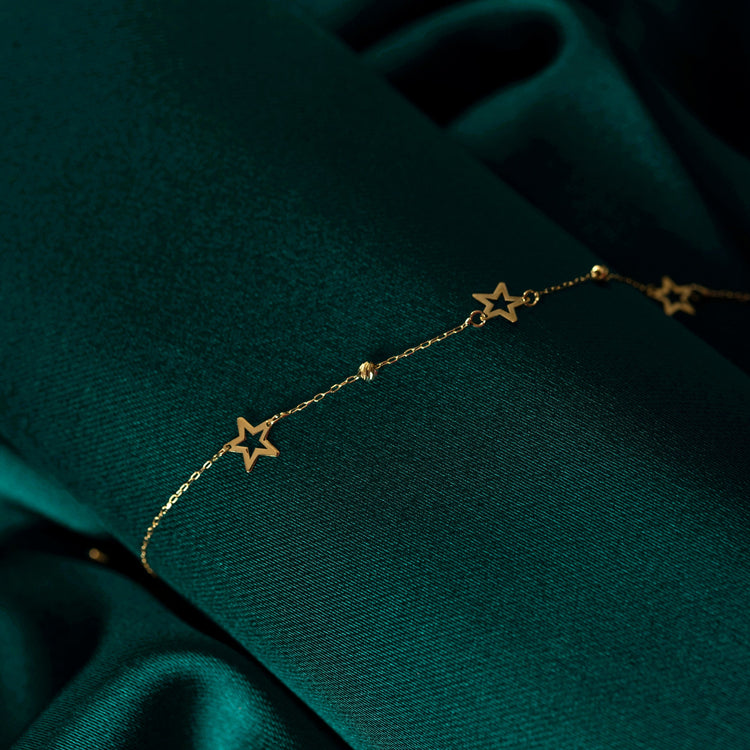 14 Carat Dorica Star Gold Bracelet - ucyldbil66