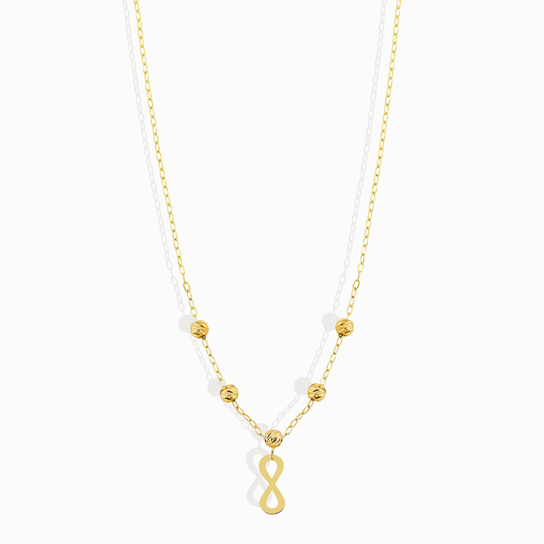 14 Carat Gold Dorica Infinity Necklace - bstpsnszkol87