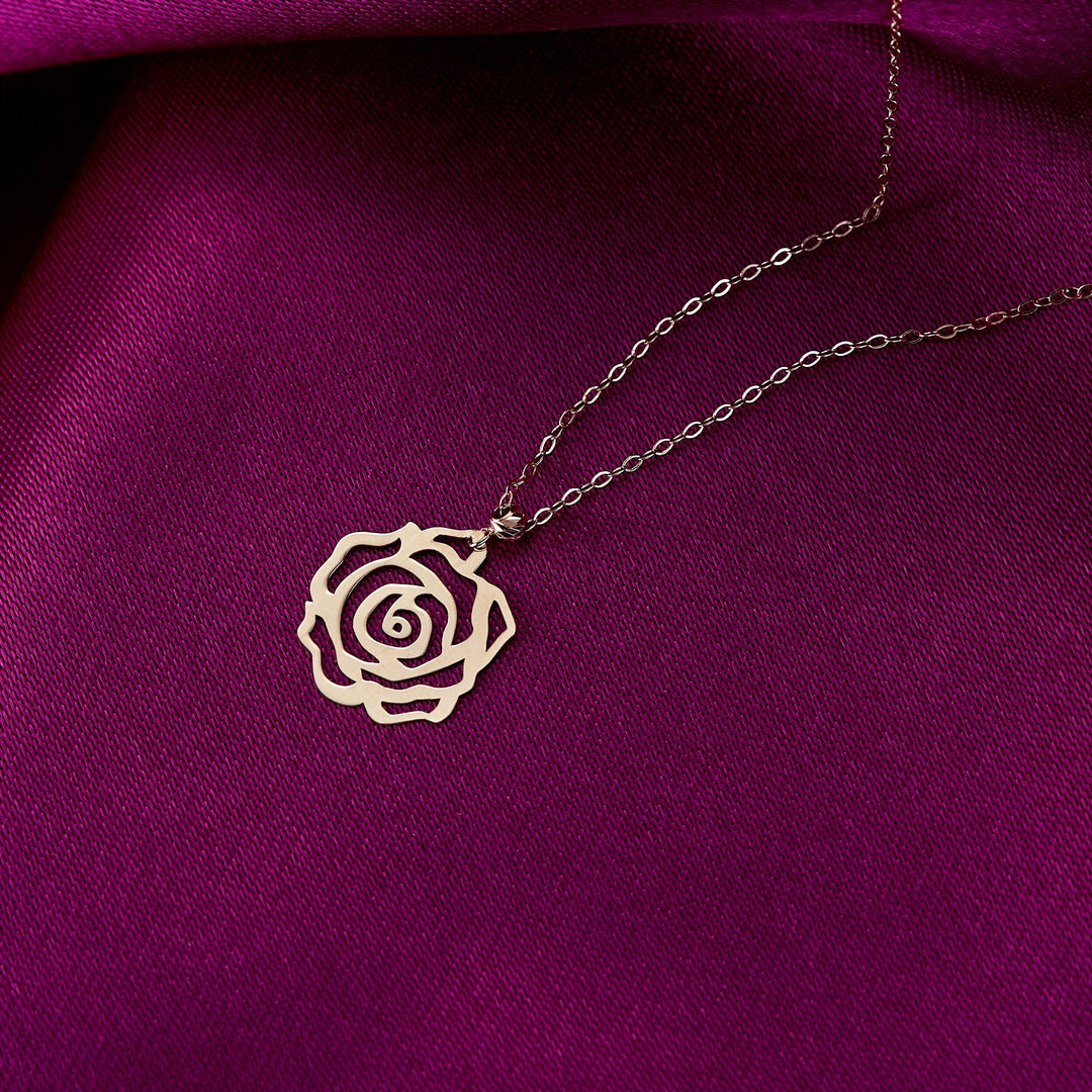 14 Carat Rose Necklace- glcckkol117