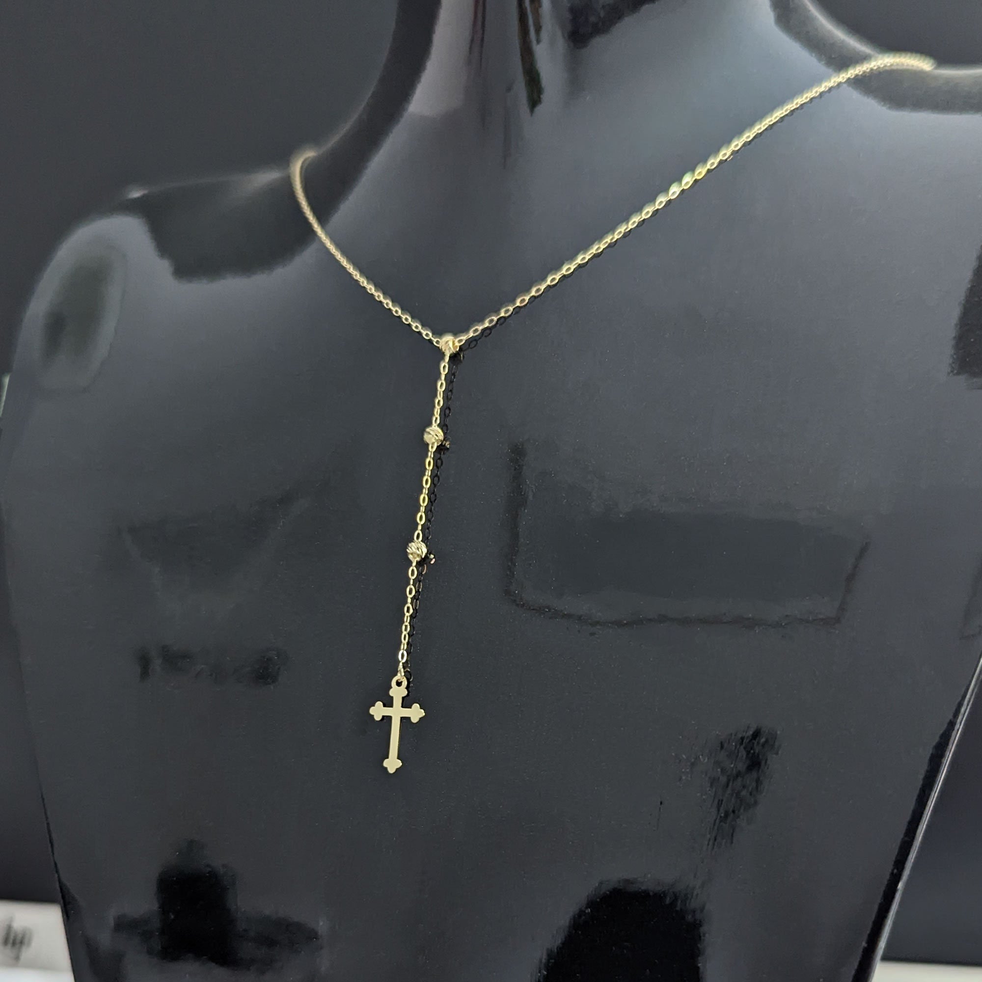 14 Carat Dorica Cross Necklace - rsrykol100