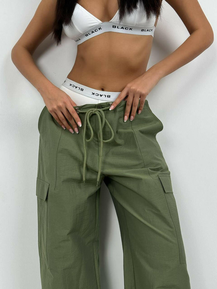 Khaki Cargo Pocket Jogger Pant.