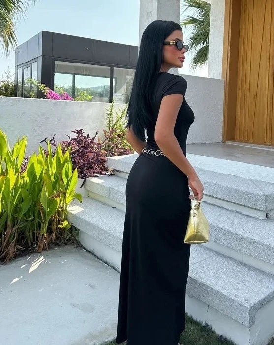 Black long dress