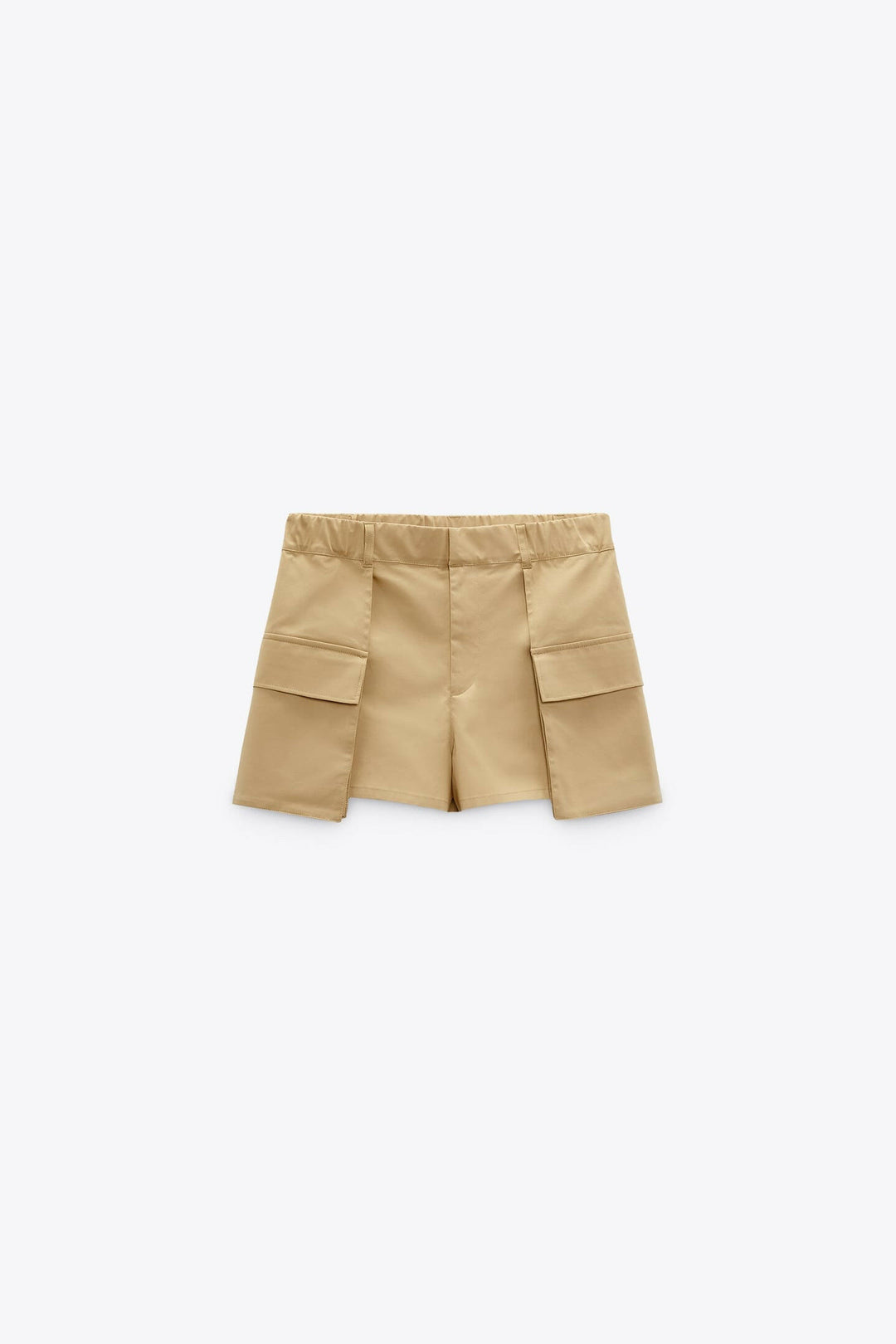 Womens Cargo Shorts with Pockets Beige
